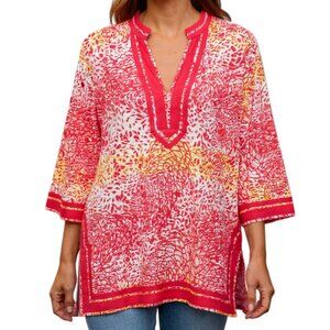 Island Republic Coral & Yellow Top - Size L